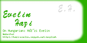 evelin hazi business card